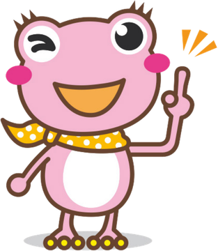 ピンクカエル（指差し）